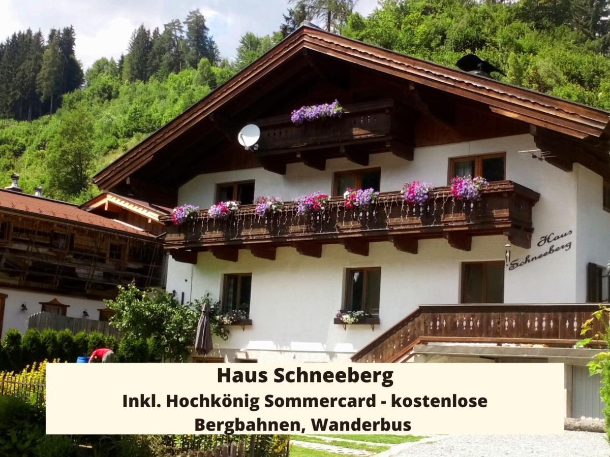 Apartamento Haus Schneeberg Mit Hochkoenig Card Mühlbach am Hochkönig Exterior foto